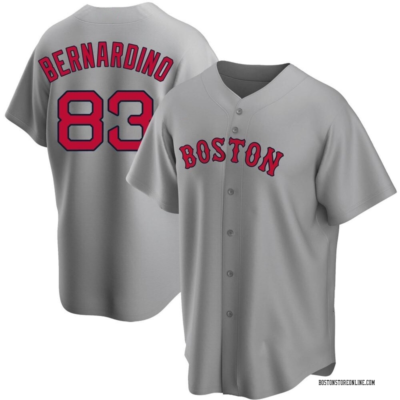 Brennan Bernardino Men's Boston Red Sox Road Jersey - Gray Authentic