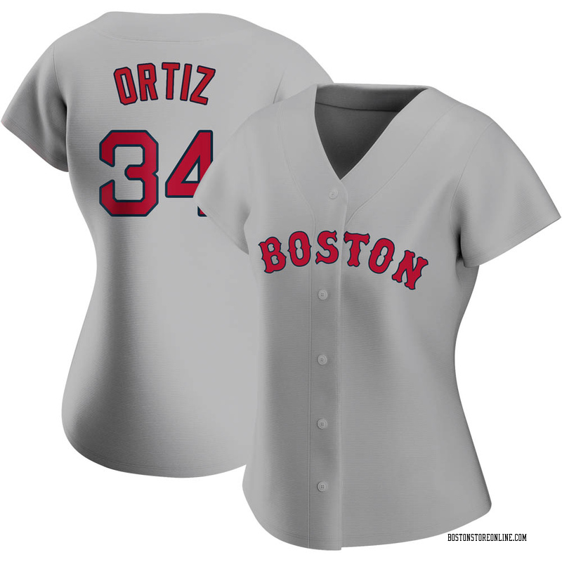David Ortiz Women's Boston Red Sox Road Jersey - Gray Authentic