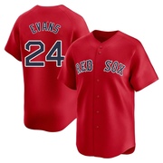 Dwight Evans Men's Boston Red Sox Alternate Jersey - Red Limited