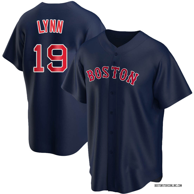 Fred Lynn Men's Boston Red Sox Alternate Jersey - Navy Replica