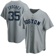 Garrett Crochet Men's Boston Red Sox Road Cooperstown Collection Jersey - Gray Replica