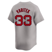 Jason Varitek Men's Boston Red Sox Away Jersey - Gray Limited