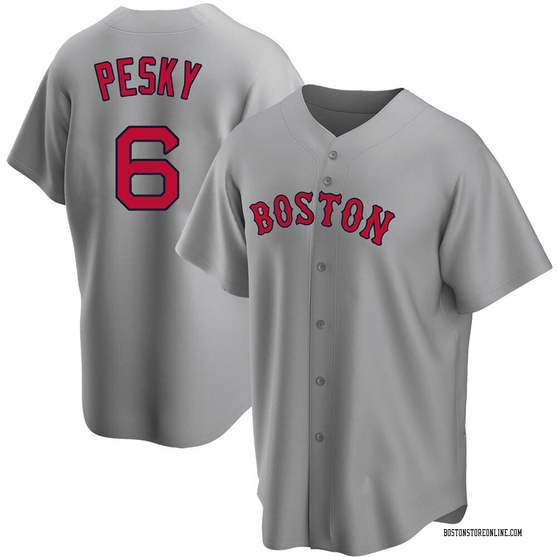 Johnny Pesky Men's Boston Red Sox Road Jersey - Gray Authentic