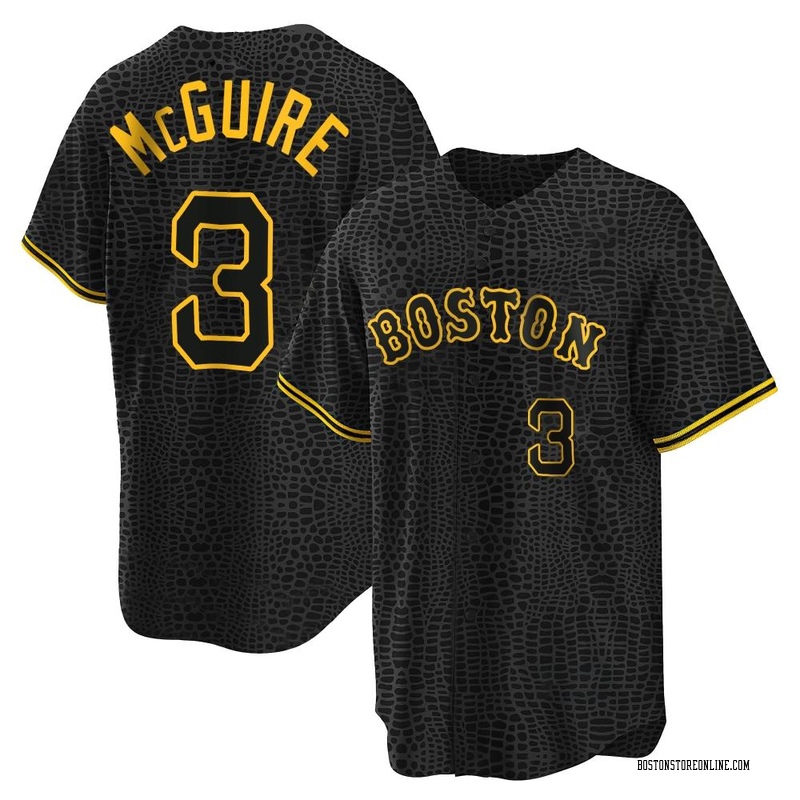 Reese McGuire Youth Boston Red Sox Snake Skin City Jersey - Black Replica