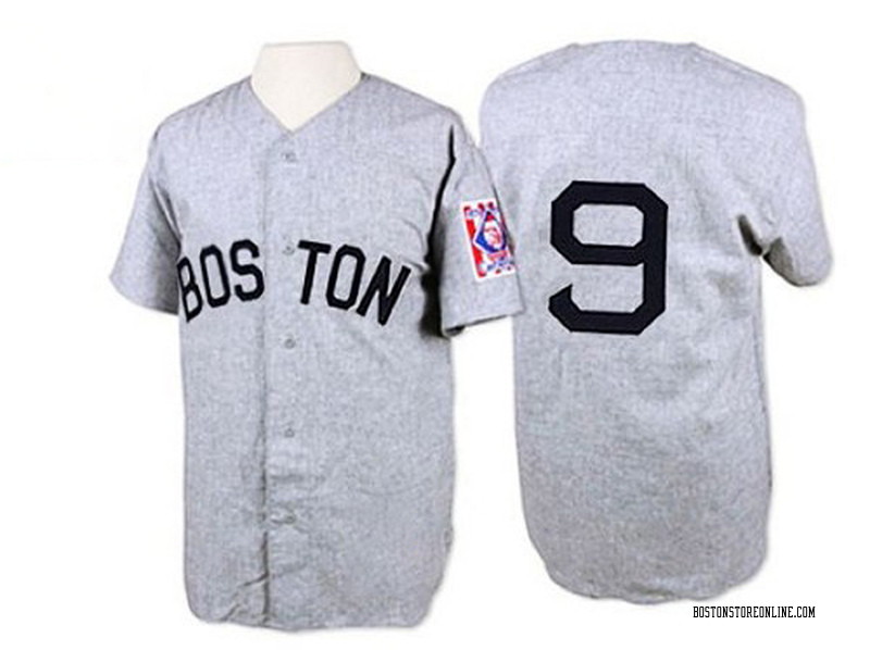 Ted Williams Men's Boston Red Sox 1939 Throwback Jersey - Grey Authentic