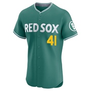 Tyron Guerrero Men's Boston Red Sox 2025 City Connect Jersey - Green Elite