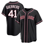 Tyron Guerrero Men's Boston Red Sox Fashion Out Jersey - Black Replica