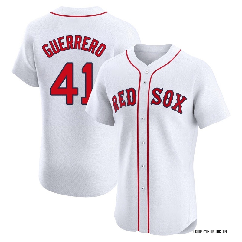 Tyron Guerrero Men's Boston Red Sox Home Patch Jersey - White Elite