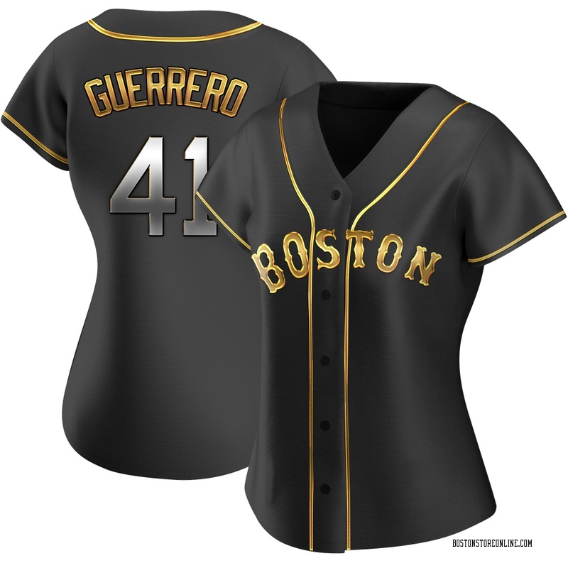 Tyron Guerrero Women's Boston Red Sox Alternate Jersey - Black Golden Replica