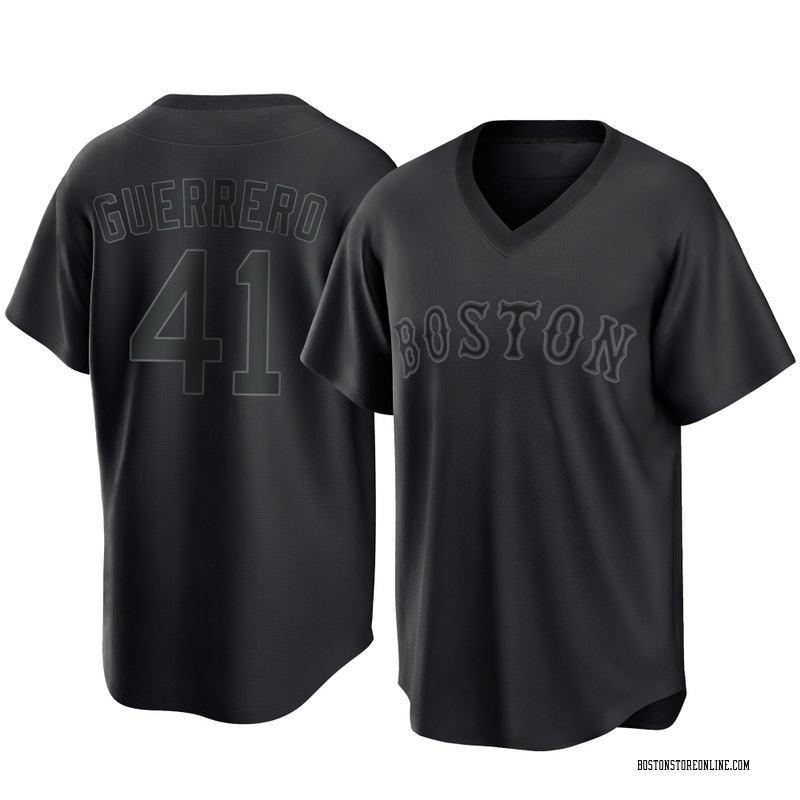 Tyron Guerrero Youth Boston Red Sox Pitch Fashion Jersey - Black Replica