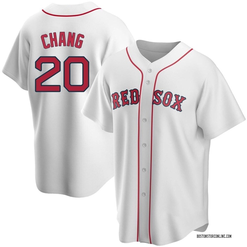 Yu Chang Youth Boston Red Sox Home Jersey - White Replica